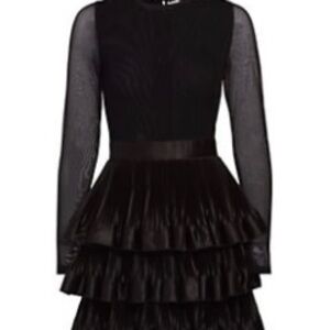 Elegant Black Tiered Dress